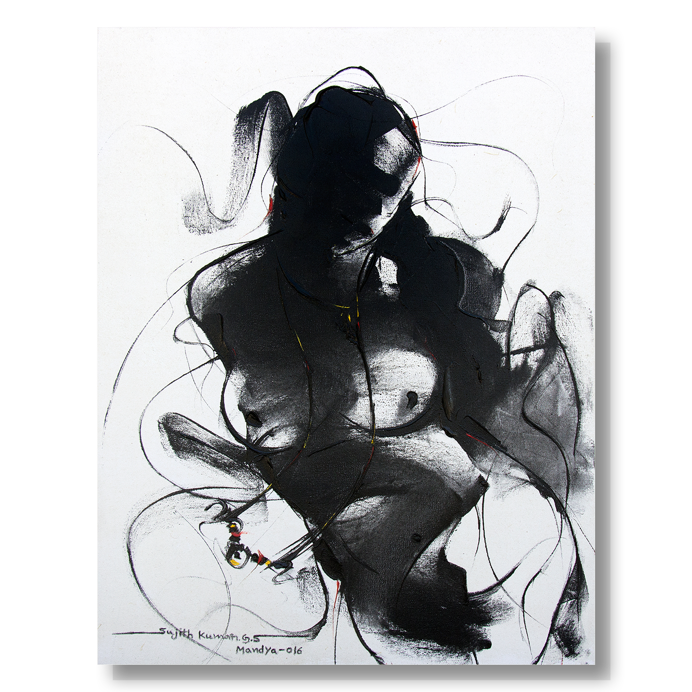 Nude-100 - SUJITH KUMAR GS MANDYA Art Studio Gallery (SKGSM Art Studio Gallery)