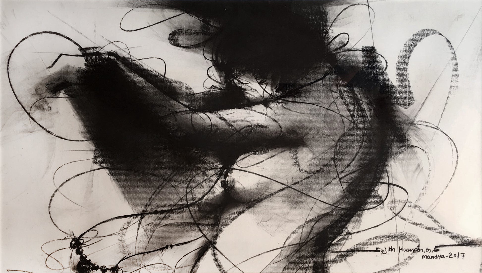 Nude-328 - SUJITH KUMAR GS MANDYA Art Studio Gallery (SKGSM Art Studio Gallery)