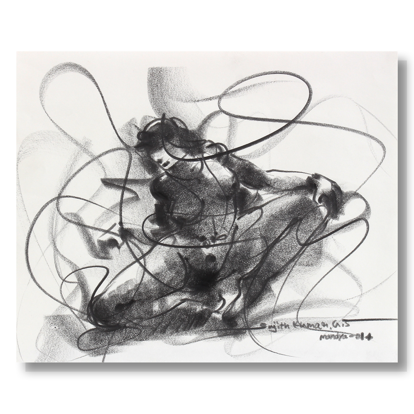 Nude Drawing-041 - SUJITH KUMAR GS MANDYA Art Studio Gallery (SKGSM Art Studio Gallery)