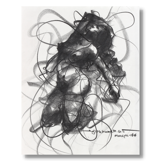 Nude Drawing-042 - SUJITH KUMAR GS MANDYA Art Studio Gallery (SKGSM Art Studio Gallery)