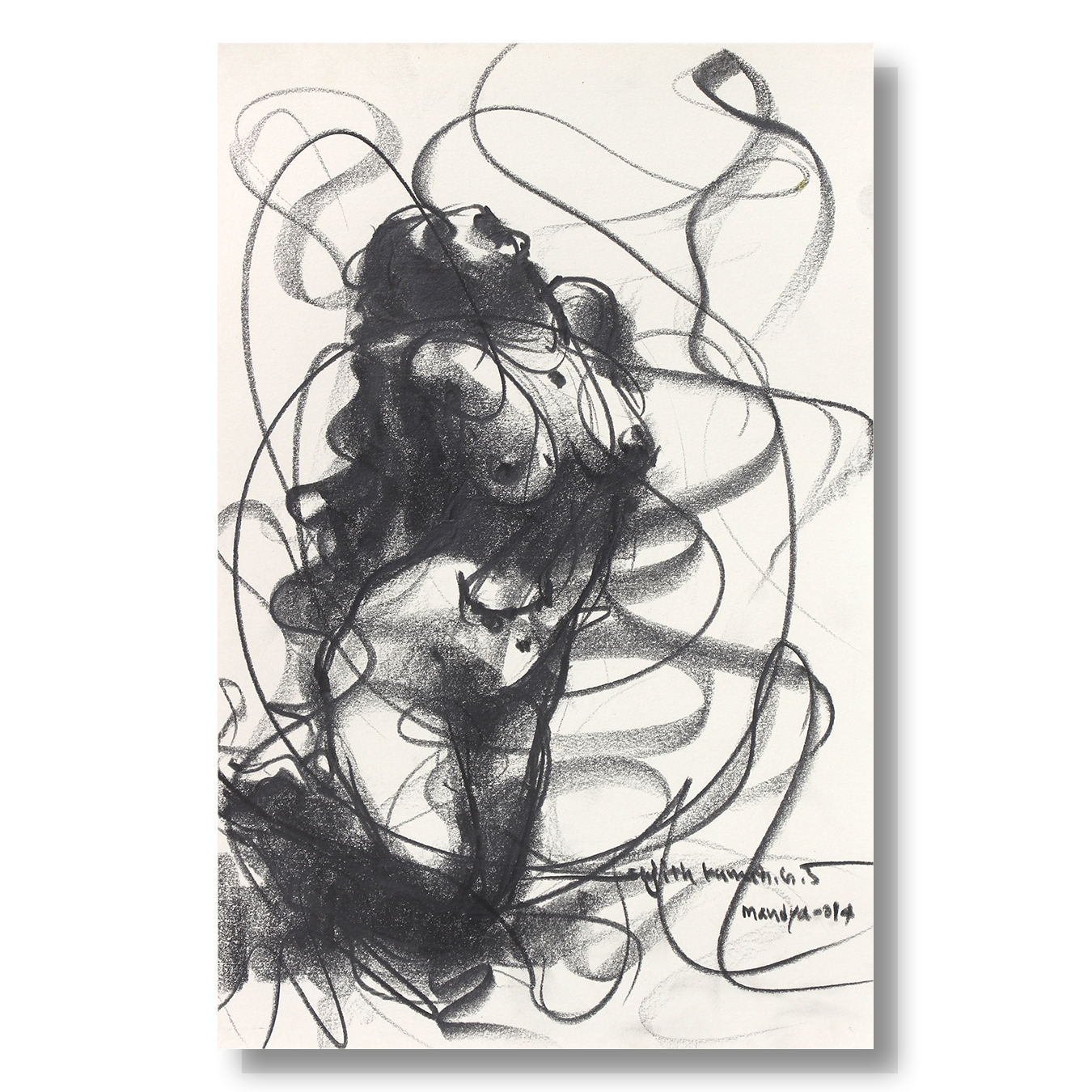 Nude Drawing-050 - SUJITH KUMAR GS MANDYA Art Studio Gallery (SKGSM Art Studio Gallery)