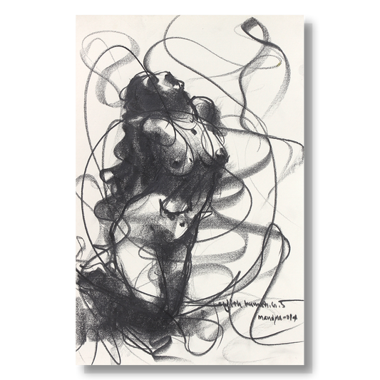 Nude Drawing-050 - SUJITH KUMAR GS MANDYA Art Studio Gallery (SKGSM Art Studio Gallery)