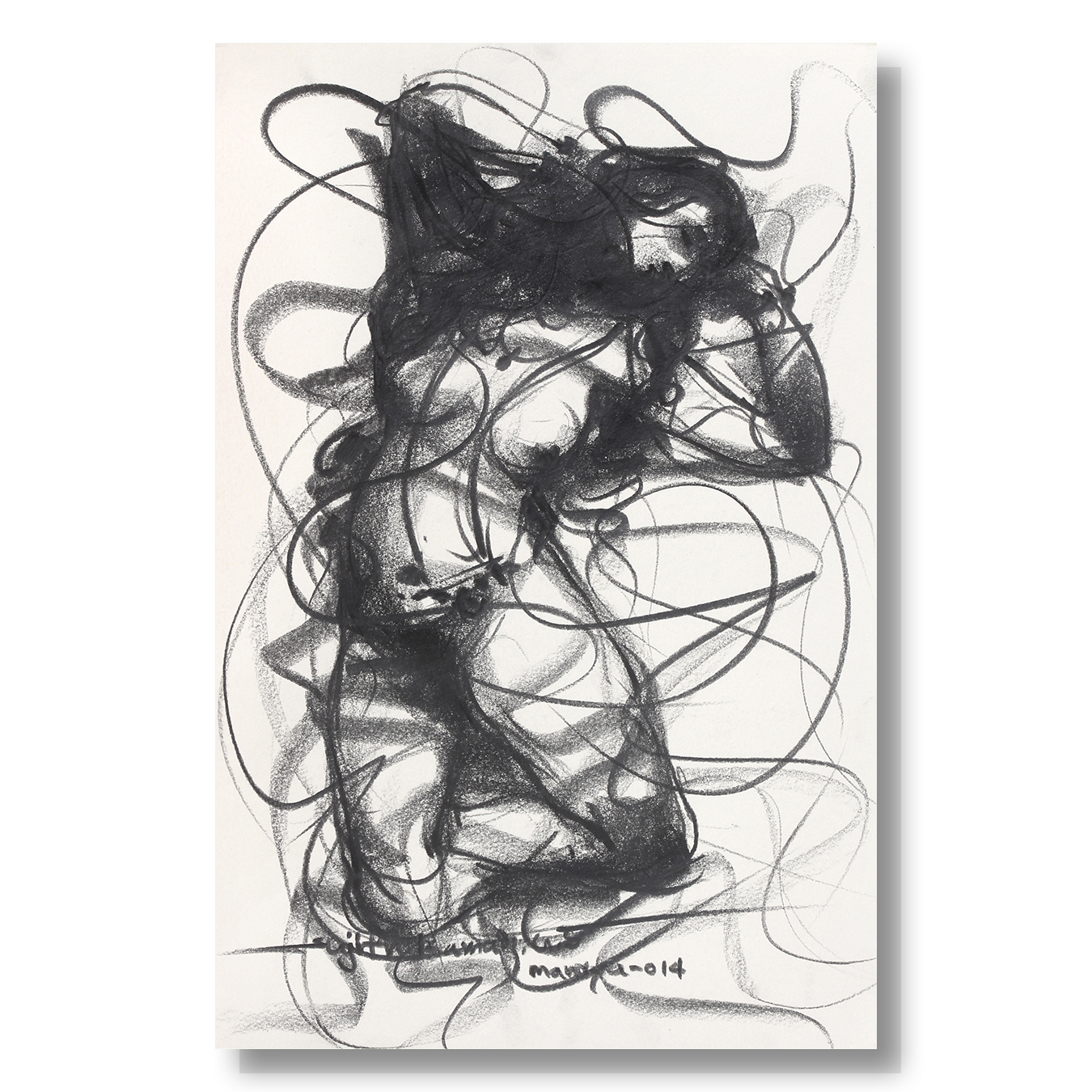 Nude Drawing-052 - SUJITH KUMAR GS MANDYA Art Studio Gallery (SKGSM Art Studio Gallery)