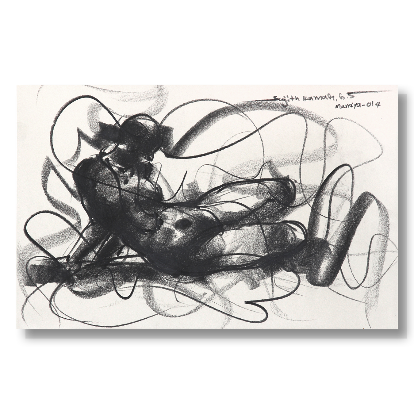Nude Drawing-053 - SUJITH KUMAR GS MANDYA Art Studio Gallery (SKGSM Art Studio Gallery)