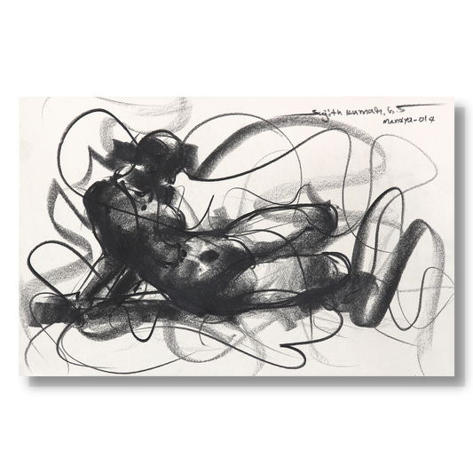 Nude Drawing-053 - SUJITH KUMAR GS MANDYA Art Studio Gallery (SKGSM Art Studio Gallery)