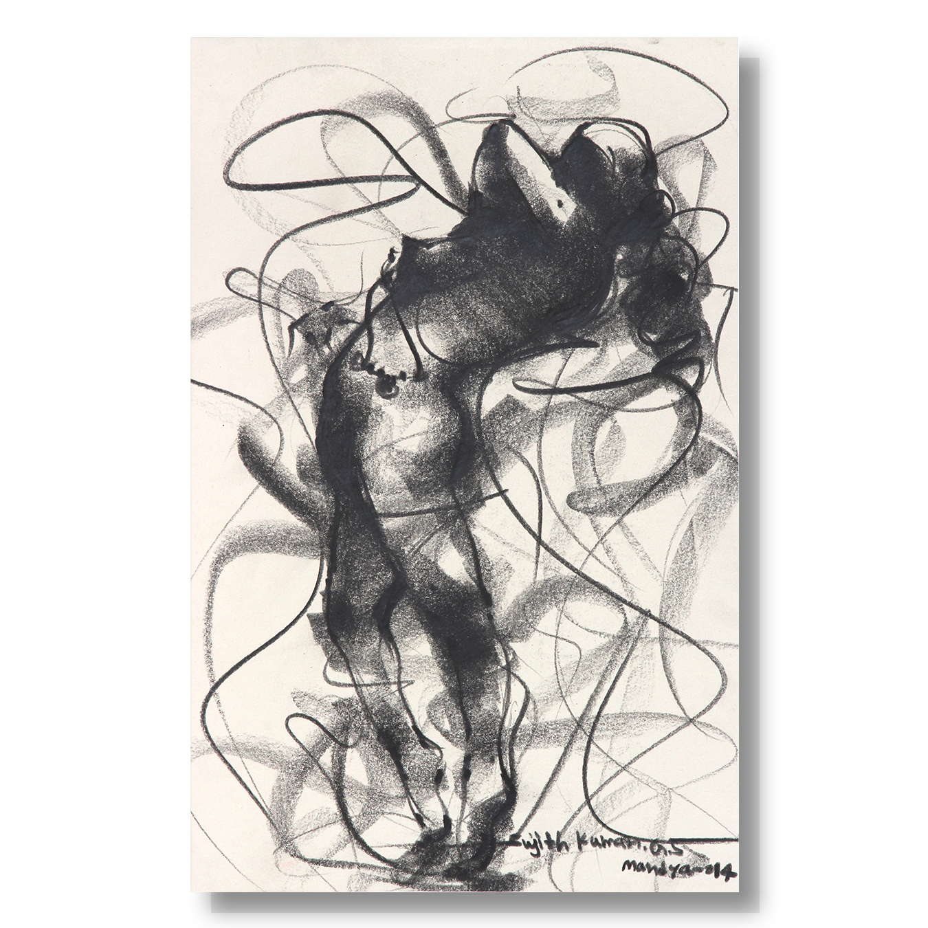 Nude Drawing-054 - SUJITH KUMAR GS MANDYA Art Studio Gallery (SKGSM Art Studio Gallery)