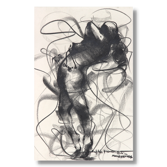 Nude Drawing-054 - SUJITH KUMAR GS MANDYA Art Studio Gallery (SKGSM Art Studio Gallery)