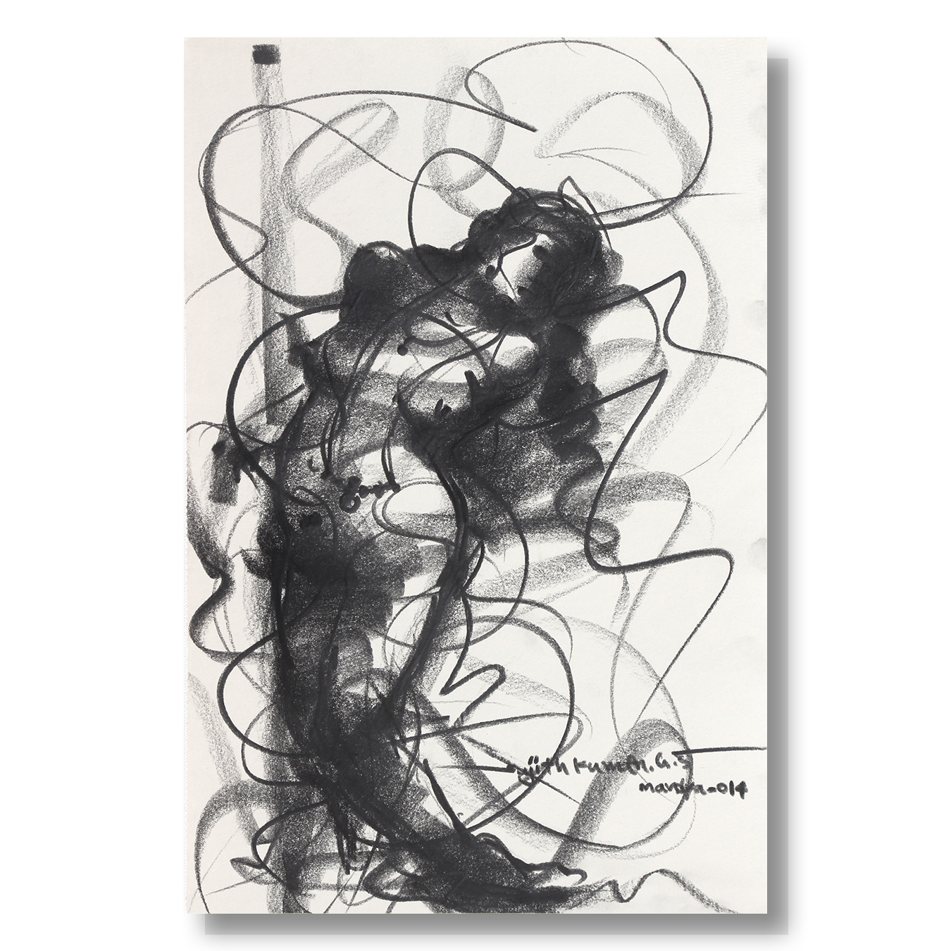 Nude Drawing-056 - SUJITH KUMAR GS MANDYA Art Studio Gallery (SKGSM Art Studio Gallery)