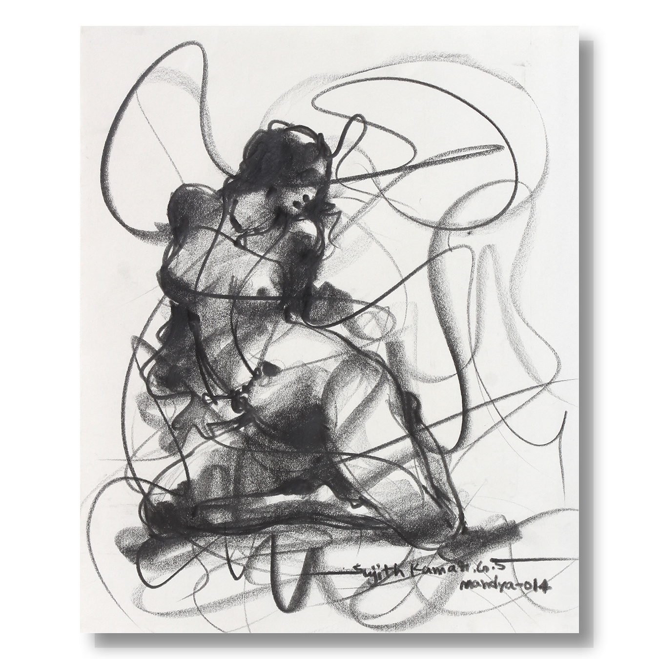 Nude Drawing-062 - SUJITH KUMAR GS MANDYA Art Studio Gallery (SKGSM Art Studio Gallery)