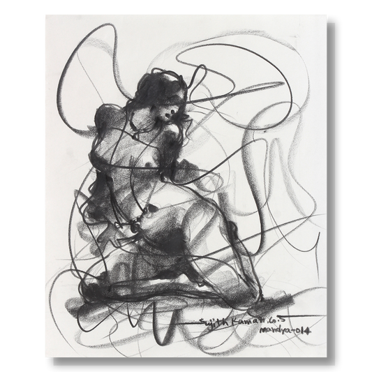 Nude Drawing-062 - SUJITH KUMAR GS MANDYA Art Studio Gallery (SKGSM Art Studio Gallery)