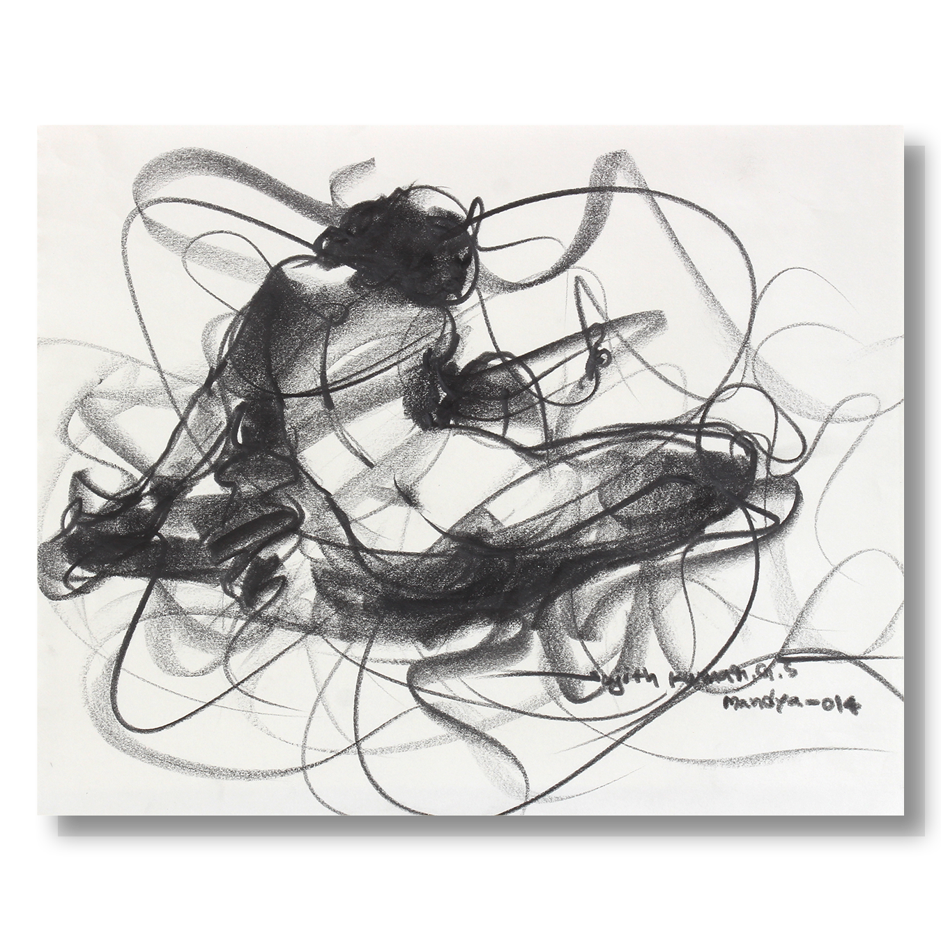 Nude Drawing-063 - SUJITH KUMAR GS MANDYA Art Studio Gallery (SKGSM Art Studio Gallery)