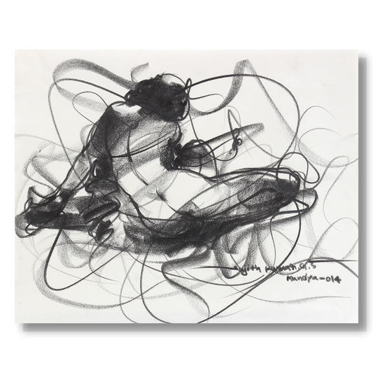 Nude Drawing-063 - SUJITH KUMAR GS MANDYA Art Studio Gallery (SKGSM Art Studio Gallery)