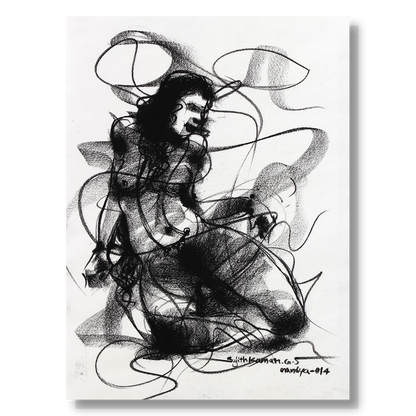 Nude Drawing-065 - SUJITH KUMAR GS MANDYA Art Studio Gallery (SKGSM Art Studio Gallery)