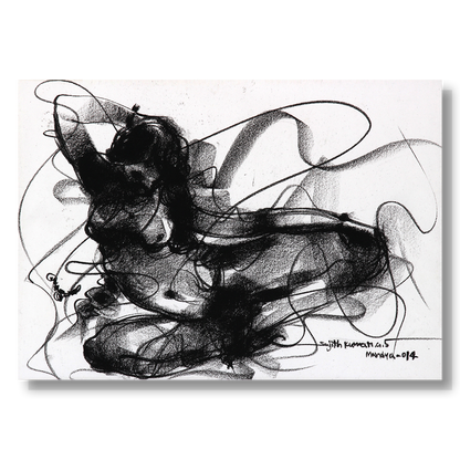 Nude Drawing-068 - SUJITH KUMAR GS MANDYA Art Studio Gallery (SKGSM Art Studio Gallery)