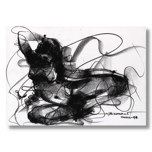 Nude Drawing-068 - SUJITH KUMAR GS MANDYA Art Studio Gallery (SKGSM Art Studio Gallery)