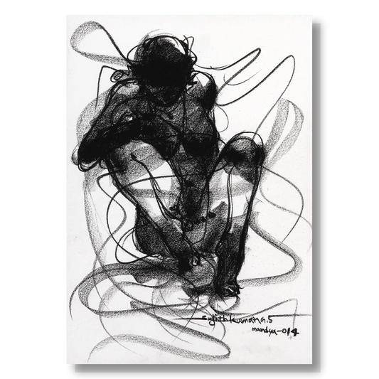 Nude Drawing-073 - SUJITH KUMAR GS MANDYA Art Studio Gallery (SKGSM Art Studio Gallery)
