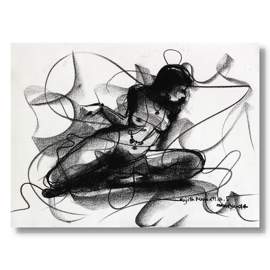 Nude Drawing-074 - SUJITH KUMAR GS MANDYA Art Studio Gallery (SKGSM Art Studio Gallery)