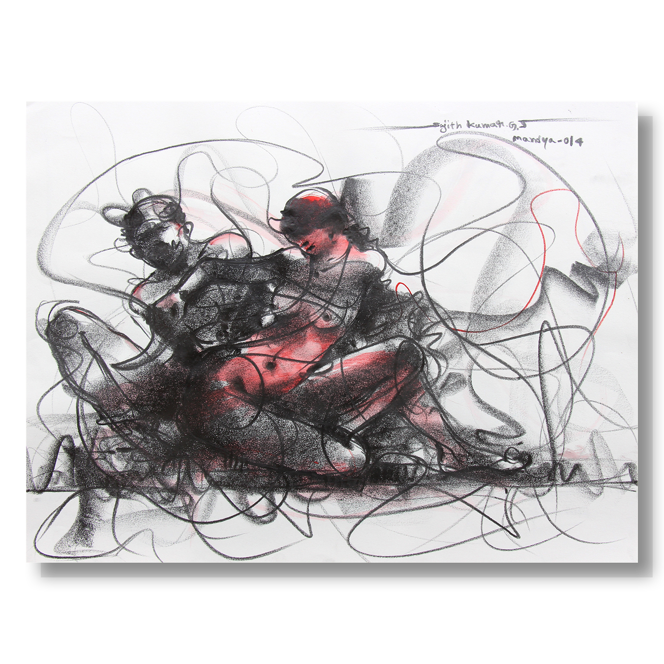 Nude Drawing-077 - SUJITH KUMAR GS MANDYA Art Studio Gallery (SKGSM Art Studio Gallery)