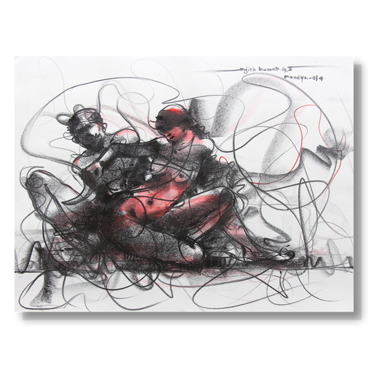 Nude Drawing-077 - SUJITH KUMAR GS MANDYA Art Studio Gallery (SKGSM Art Studio Gallery)