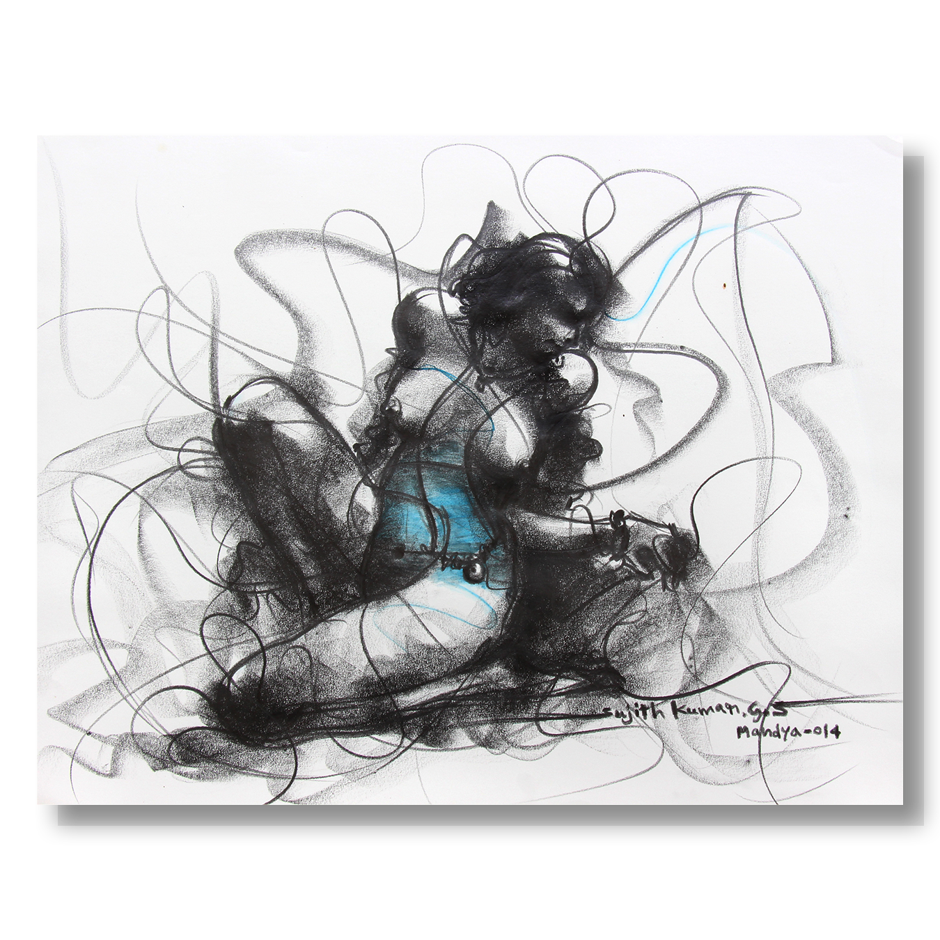Nude Drawing-078 - SUJITH KUMAR GS MANDYA Art Studio Gallery (SKGSM Art Studio Gallery)