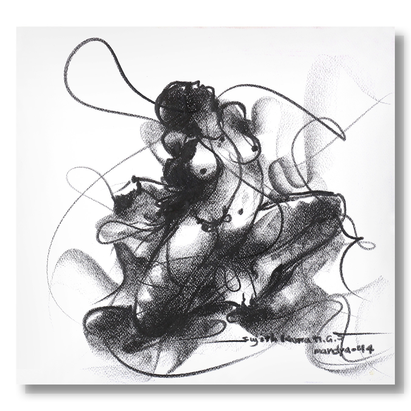 Nude Drawing-081 - SUJITH KUMAR GS MANDYA Art Studio Gallery (SKGSM Art Studio Gallery)