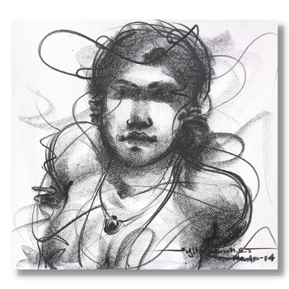 Nude Drawing-096 - SUJITH KUMAR GS MANDYA Art Studio Gallery (SKGSM Art Studio Gallery)