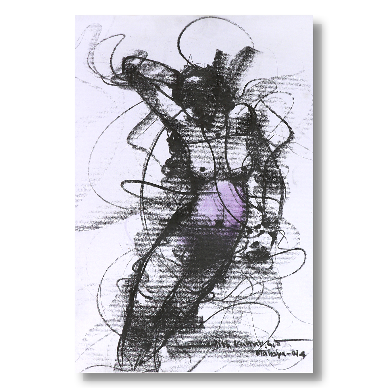 Nude Drawing-100 - SUJITH KUMAR GS MANDYA Art Studio Gallery (SKGSM Art Studio Gallery)