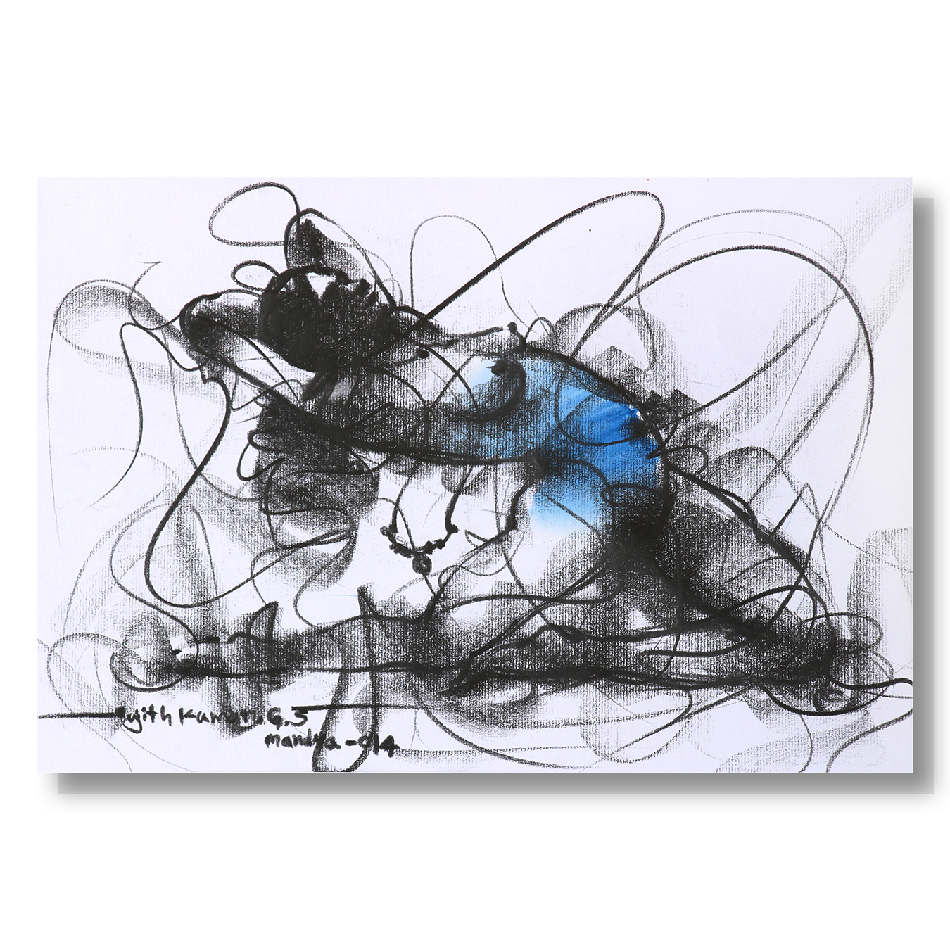 Nude Drawing-102 - SUJITH KUMAR GS MANDYA Art Studio Gallery (SKGSM Art Studio Gallery)