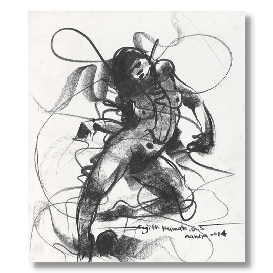 Nude Drawing-108 - SUJITH KUMAR GS MANDYA Art Studio Gallery (SKGSM Art Studio Gallery)