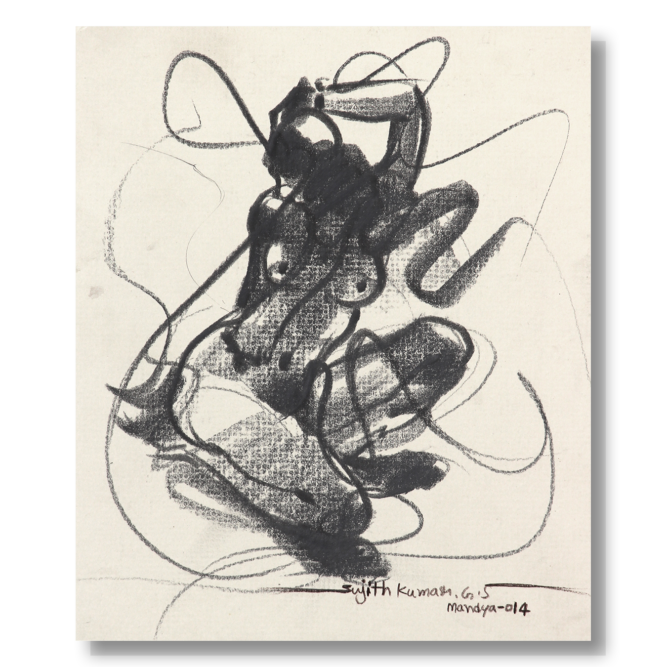 Nude Drawing-109 - SUJITH KUMAR GS MANDYA Art Studio Gallery (SKGSM Art Studio Gallery)
