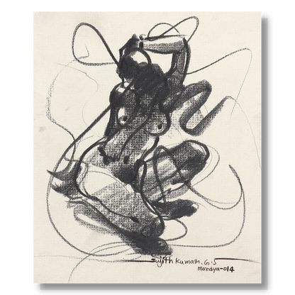 Nude Drawing-109 - SUJITH KUMAR GS MANDYA Art Studio Gallery (SKGSM Art Studio Gallery)