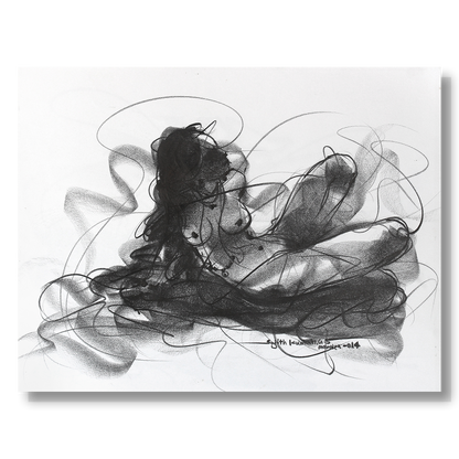 Nude Drawing-111 - SUJITH KUMAR GS MANDYA Art Studio Gallery (SKGSM Art Studio Gallery)