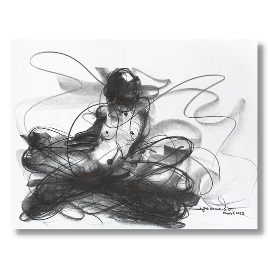 Nude Drawing-121 - SUJITH KUMAR GS MANDYA Art Studio Gallery (SKGSM Art Studio Gallery)