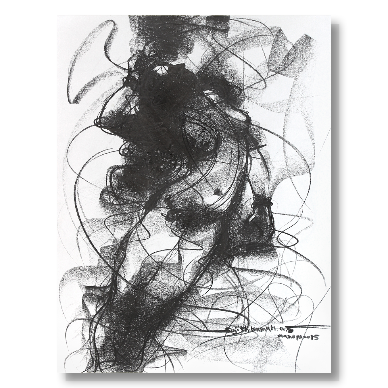 Nude Drawing-122 - SUJITH KUMAR GS MANDYA Art Studio Gallery (SKGSM Art Studio Gallery)