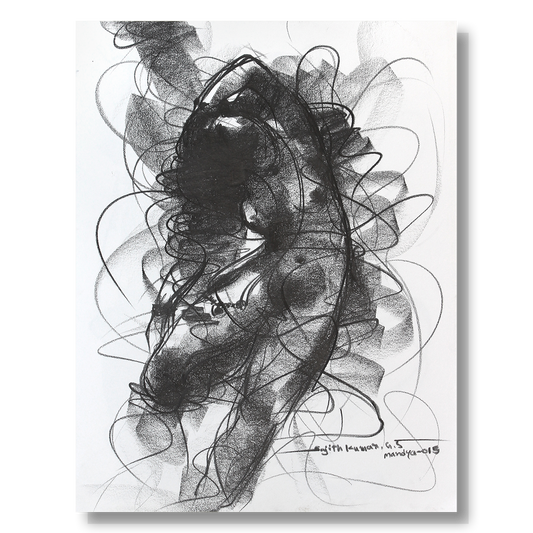 Nude Drawing-123 - SUJITH KUMAR GS MANDYA Art Studio Gallery (SKGSM Art Studio Gallery)