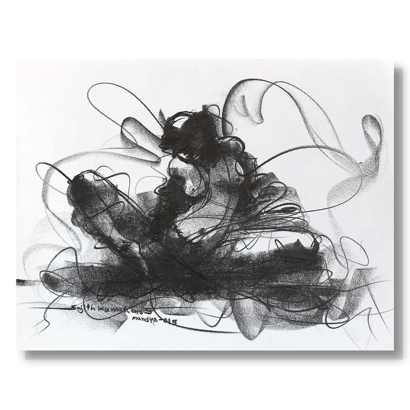 Nude Drawing-124 - SUJITH KUMAR GS MANDYA Art Studio Gallery (SKGSM Art Studio Gallery)