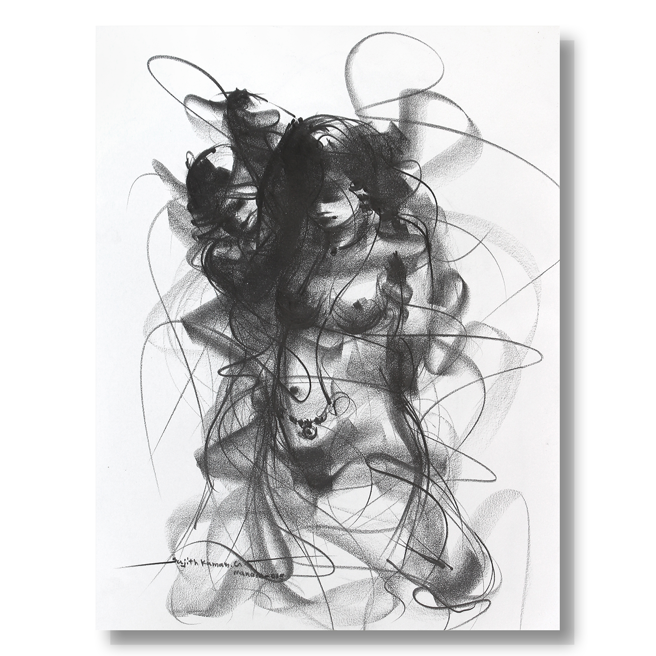 Nude Drawing-125 - SUJITH KUMAR GS MANDYA Art Studio Gallery (SKGSM Art Studio Gallery)