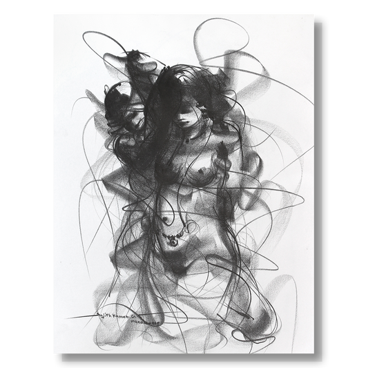 Nude Drawing-125 - SUJITH KUMAR GS MANDYA Art Studio Gallery (SKGSM Art Studio Gallery)