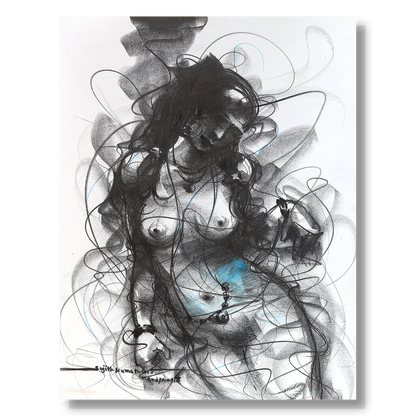 Nude Drawing-126 - SUJITH KUMAR GS MANDYA Art Studio Gallery (SKGSM Art Studio Gallery)
