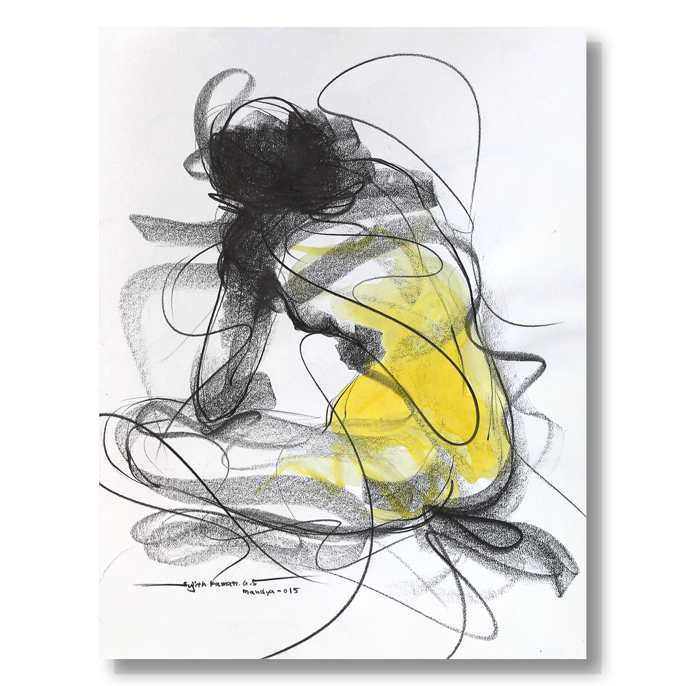 Nude Drawing-127 - SUJITH KUMAR GS MANDYA Art Studio Gallery (SKGSM Art Studio Gallery)