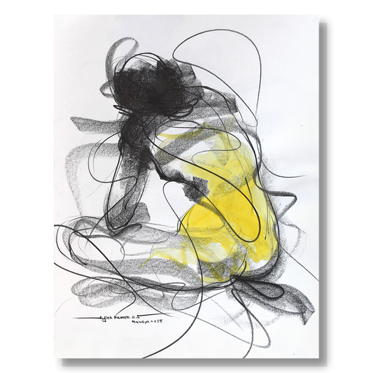Nude Drawing-127 - SUJITH KUMAR GS MANDYA Art Studio Gallery (SKGSM Art Studio Gallery)