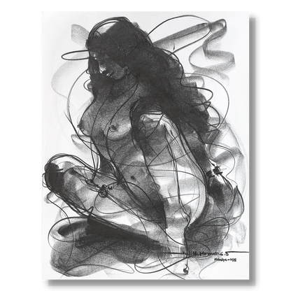 Nude Drawing-129 - SUJITH KUMAR GS MANDYA Art Studio Gallery (SKGSM Art Studio Gallery)