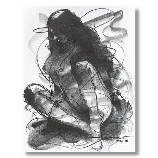 Nude Drawing-129 - SUJITH KUMAR GS MANDYA Art Studio Gallery (SKGSM Art Studio Gallery)