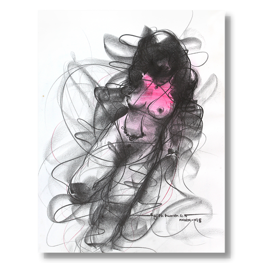 Nude Drawing-142 - SUJITH KUMAR GS MANDYA Art Studio Gallery (SKGSM Art Studio Gallery)