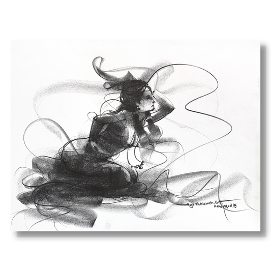 Nude Drawing-144 - SUJITH KUMAR GS MANDYA Art Studio Gallery (SKGSM Art Studio Gallery)