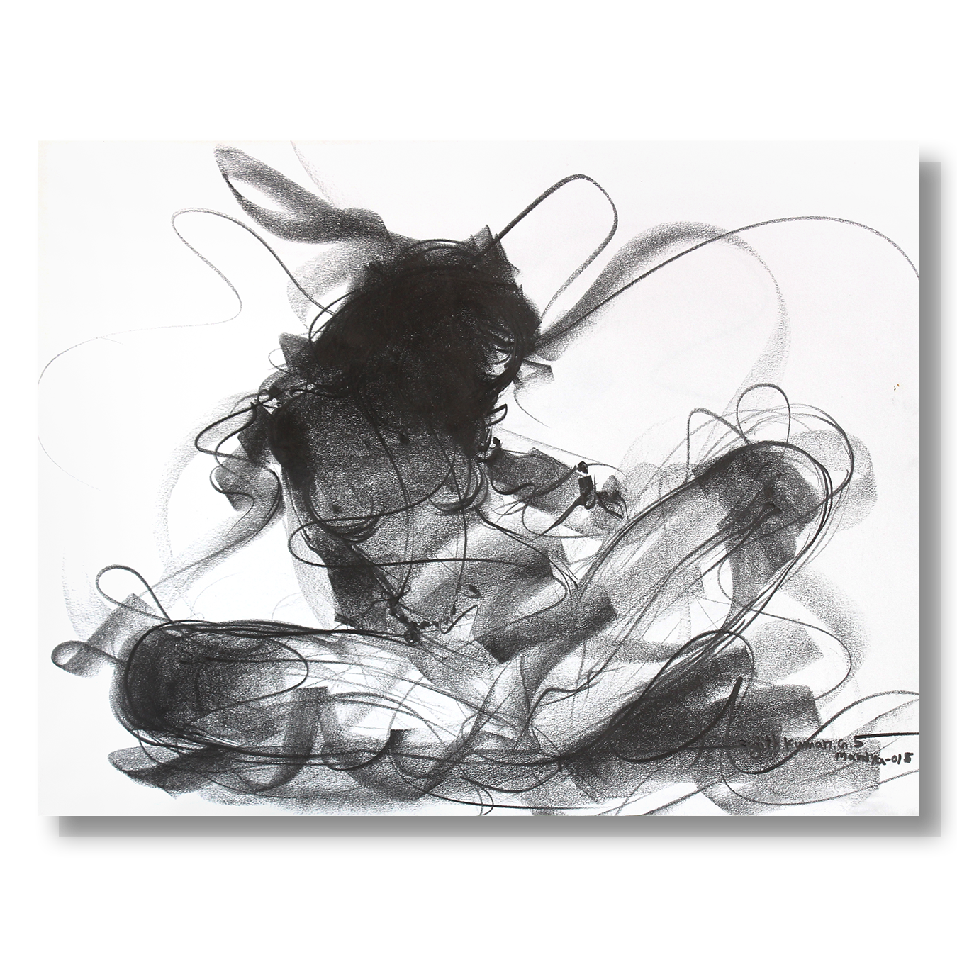 Nude Drawing-148 - SUJITH KUMAR GS MANDYA Art Studio Gallery (SKGSM Art Studio Gallery)