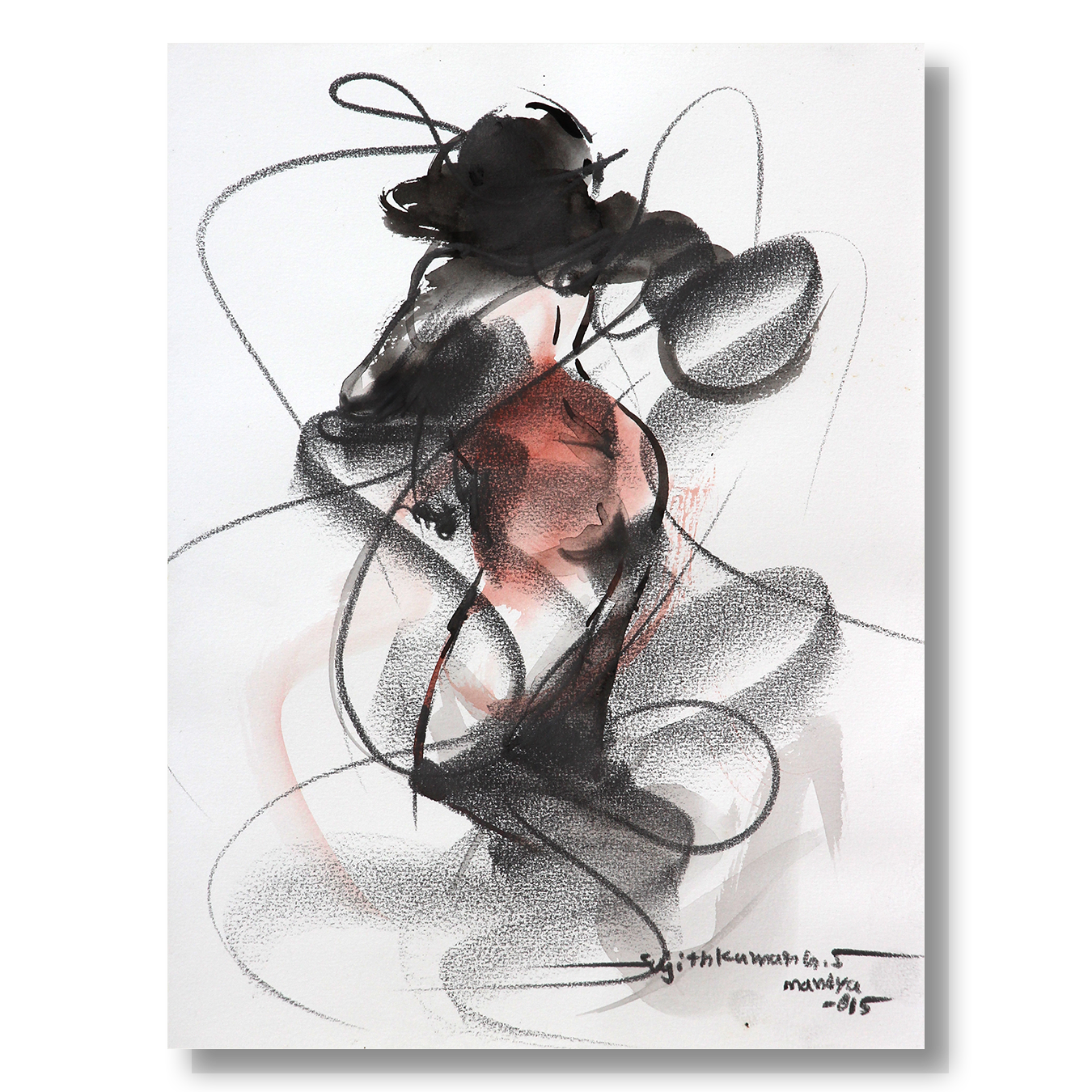 Nude Drawing-157 - SUJITH KUMAR GS MANDYA Art Studio Gallery (SKGSM Art Studio Gallery)