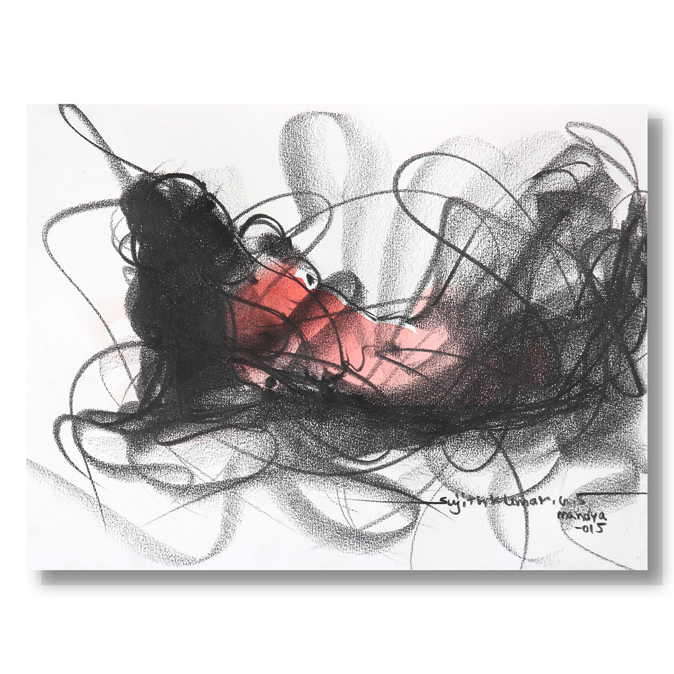 Nude Drawing-158 - SUJITH KUMAR GS MANDYA Art Studio Gallery (SKGSM Art Studio Gallery)