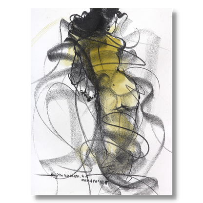 Nude Drawing-159 - SUJITH KUMAR GS MANDYA Art Studio Gallery (SKGSM Art Studio Gallery)
