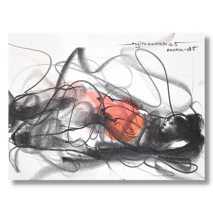 Nude Drawing-162 - SUJITH KUMAR GS MANDYA Art Studio Gallery (SKGSM Art Studio Gallery)